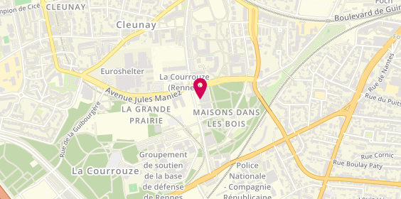 Plan de Pharmacie de la Courrouze, 7 Place Jeanne Laurent, 35000 Rennes