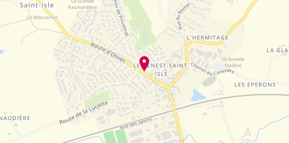 Plan de Pharmacie Bouriel, Route Olivet, 53940 Le Genest-Saint-Isle