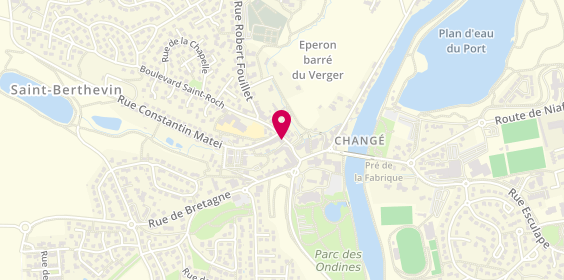 Plan de Pharmacie Esculape, Centre Commercial
Rue Esculape, 53810 Changé