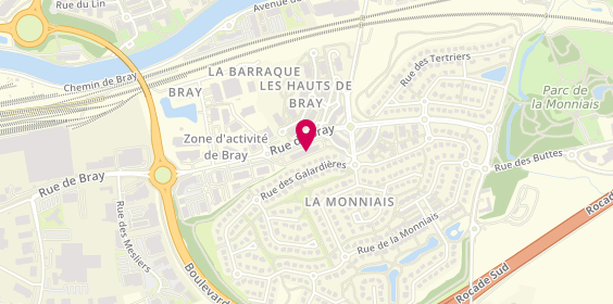 Plan de Pharmacie de la Monniais, 48 Rue de Bray, 35510 Cesson-Sévigné