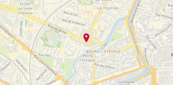 Plan de Pharmacie Saint Cyr, 25 Rue de Brest - Rue Vanneau, 35000 Rennes