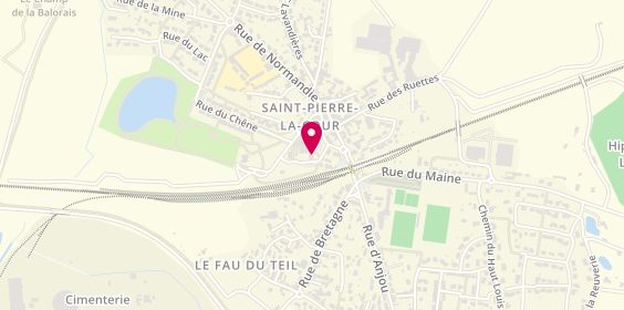 Plan de Pharmacie Bourdiel, 1 Place des Cypres, 53410 Saint-Pierre-la-Cour