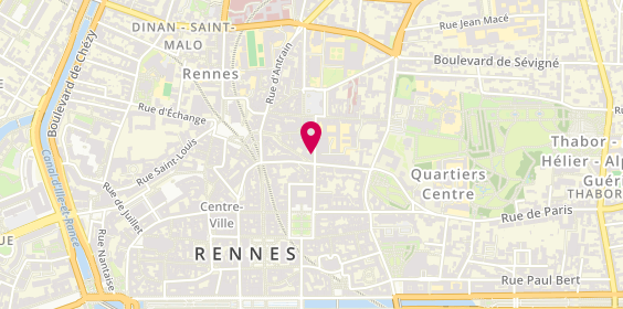Plan de Pharmacie DEBRIE Fur Marie Claude, 13 Rue Hoche, 35000 Rennes