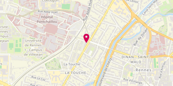 Plan de Pharmacie de la Touche, 49 Boulevard de Verdun, 35000 Rennes