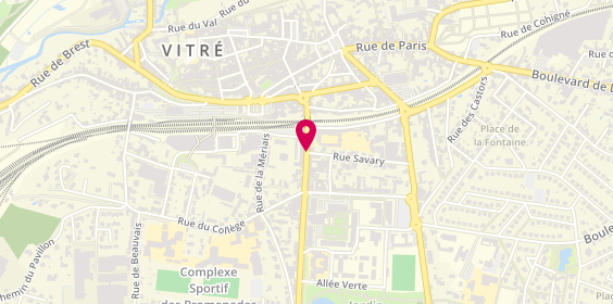 Plan de Pharmacie Chapelle et Rousselin, 12 Rue 70ème Ri, 35500 Vitré