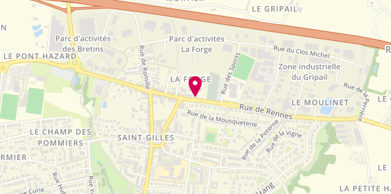 Plan de Pharmacie Saint Gilles, 37 Rue de Rennes, 35590 Saint-Gilles