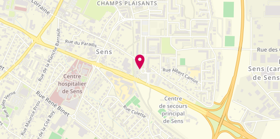 Plan de PHARMACIE PIERRE de COUBERTIN, Maison de Santé
3 promenade des Champs Plaisants, 89100 Sens