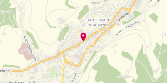 Plan de Pharmacie du Cygne, 155 Rue de Lattre de Tassigny, 68160 Sainte-Marie-aux-Mines