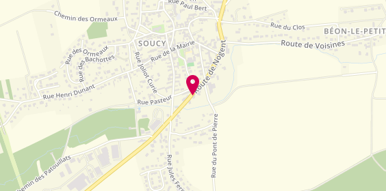 Plan de Pharmacie Toulouse, 14 Route Nogent, 89100 Soucy