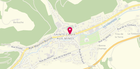 Plan de Pharmacie de Ste Croix Auxmines, 52 Rue Maurice Burrus, 68160 Sainte-Croix-aux-Mines