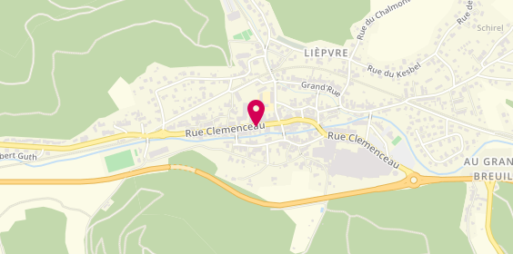Plan de EURL Cathy Walter Pharmacie du Val d'Arg, Batiment A
25 Rue Clemenceau, 68660 Lièpvre