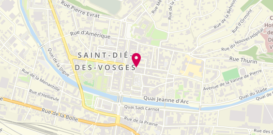 Plan de Pharmacie de la Poste, 10 Rue Dauphine, 88100 Saint-Dié-des-Vosges
