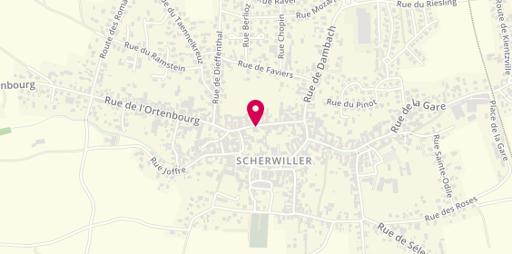 Plan de Pharmacie de Scherwiller, 21 Rue Ortenbourg, 67750 Scherwiller