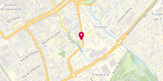 Plan de Pharmacie du Bowling, 28 Boulevard Jules Guesde, 10000 Troyes