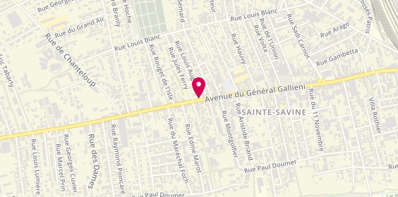 Plan de Pharmacie Annick GEORGET, 110 Bis Avenue General Gallieni, 10300 Sainte-Savine