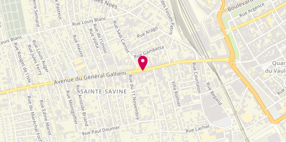 Plan de Pharmacie du Parvis, 23 Avenue General Gallieni, 10300 Sainte-Savine