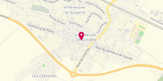 Plan de Pharmacie du Centre, 22 Grande Rue, 89340 Villeneuve-la-Guyard