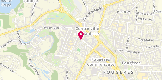 Plan de Pharmacie de la Douve, 8 Rue de Paris, 35300 Fougères