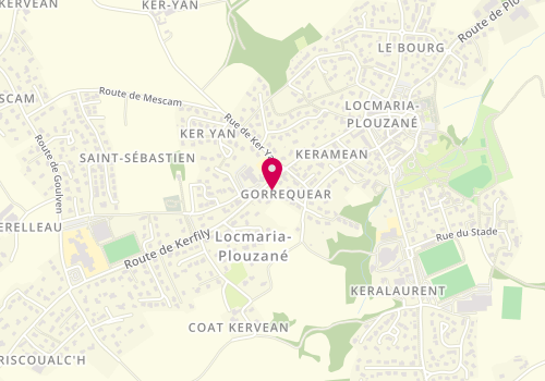 Plan de Pharmacie Héry Bozec, 22 Bis Route de Kerfily, 29280 Locmaria-Plouzané