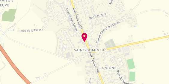 Plan de Pharmacie Ligier-Gautier, 45 Bis Rue Nationale, 35190 Saint-Domineuc