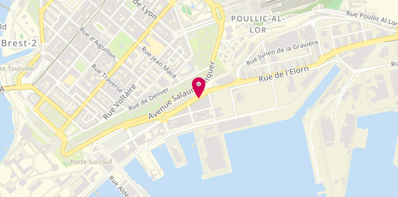 Plan de Pharmacie des Voiles, 35 Rue Jean Marie le Bris, 29200 Brest