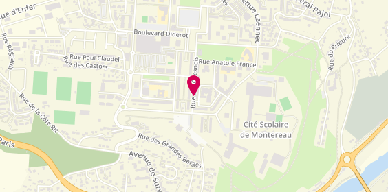 Plan de Pharmacie Ngo, 10 Rue des Chesnois, 77130 Montereau-Fault-Yonne