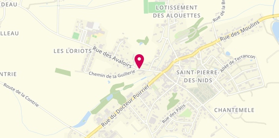 Plan de SARL Pharmacie des Avaloirs, 7 Rue des Avaloirs, 53370 Saint-Pierre-des-Nids