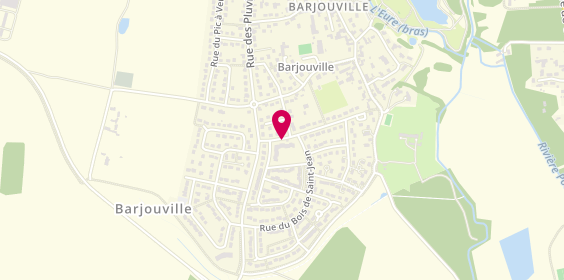 Plan de Pharmacie de Barjouville, 27 Rue Vaugautier, 28630 Barjouville