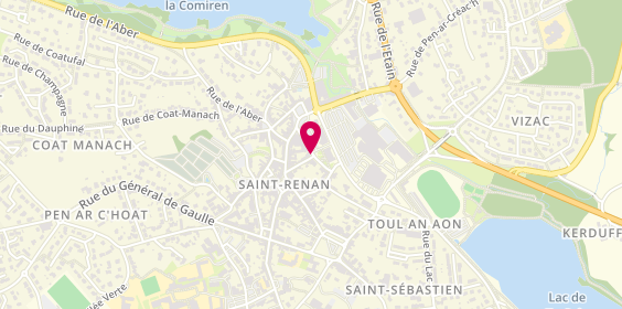 Plan de Pharmacie du Centre, Place Léon Cheminant, 29290 Saint-Renan