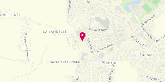 Plan de Pharmacie Principale, Zone Artisanale du Challonge, 22960 Plédran