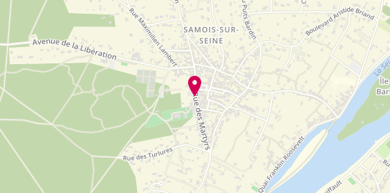 Plan de Pharmacie de la Seine, 41 Bis Rue Martyrs, 77920 Samois-sur-Seine