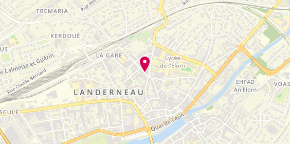 Plan de Pharmacie Bernicot, 54 Rue Fontaine Blanche, 29800 Landerneau