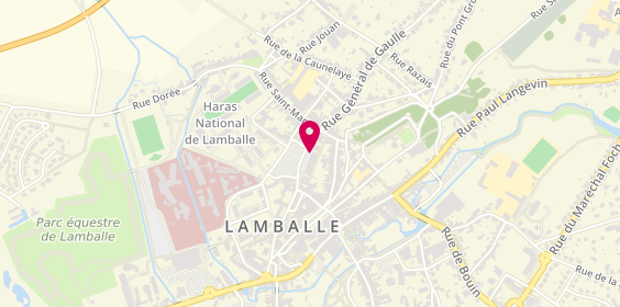 Plan de Pharmacie de Saint Martin, 18 Place du Champ de Foire, 22400 Lamballe-Armor