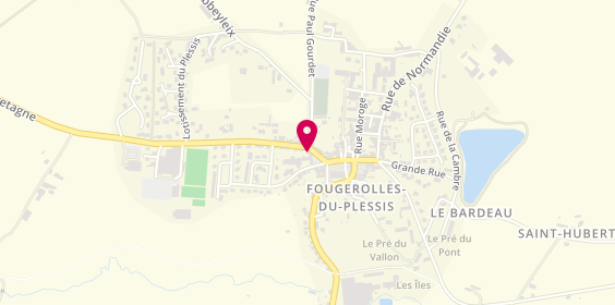 Plan de Pharmacie du Bocage, 2 Place du 11 Novembre, 53190 Fougerolles-du-Plessis