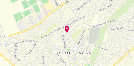 Plan de Pharmacie de la Fontaine, 16 Rue de la Fontaine Morin, 22440 Ploufragan