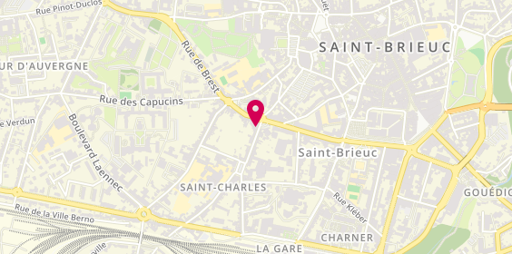 Plan de Pharmacie Saint-Pierre, 4 Rue Jean Métairie, 22000 Saint-Brieuc