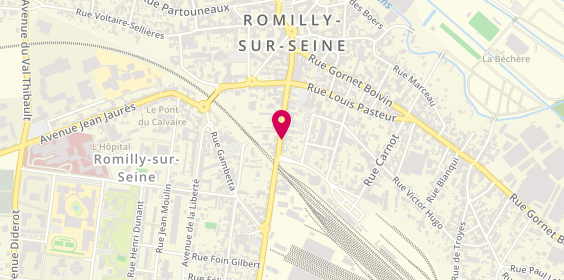 Plan de Pharmacie Gandon-Jouet, 69 Rue de la Boule d'Or, 10100 Romilly-sur-Seine