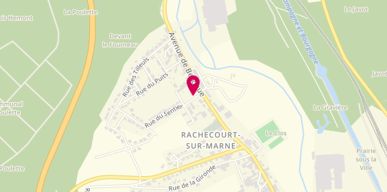 Plan de Pharmacie du Javot, 1 Rue Aurore, 52170 Rachecourt-sur-Marne