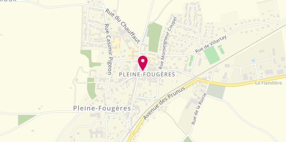 Plan de Pharmacie de Pleine-Fougères, 3 place Chateaubriand, 35610 Pleine-Fougères
