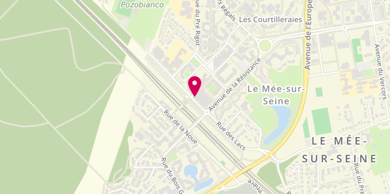 Plan de Pharmacie des Mimosas, 285 Allee de la Gare, 77350 Le Mée-sur-Seine