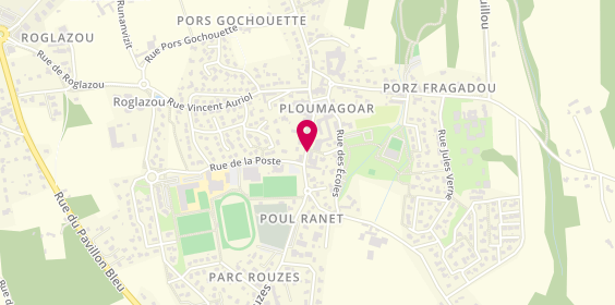 Plan de Pharmacie du Bourg, 7 Rue de la Poste, 22970 Ploumagoar