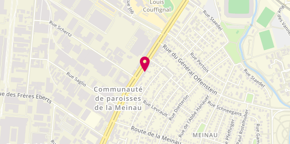 Plan de Pharmacie de la Meinau Ii, 217 Avenue de Colmar, 67100 Strasbourg