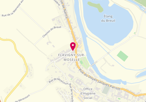 Plan de Pharmacien Giphar, 3 Rue de Mirecourt, 54630 Flavigny-sur-Moselle