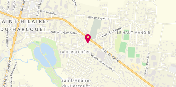 Plan de Pharmacie Saint-Michel, 244 Rue de Paris, 50600 Saint-Hilaire-du-Harcouët