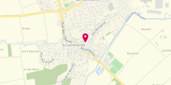 Plan de Pharmacie d'Achenheim, 3 Rue Bourgend, 67204 Achenheim