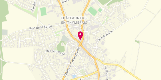 Plan de Pharmacie de Chateauneuf en Thymerais, 5 Rue Maurice Viollette, 28170 Châteauneuf-en-Thymerais