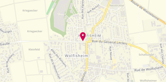 Plan de Pharmacie de Wolfisheim, 54 Rue General Leclerc, 67202 Wolfisheim