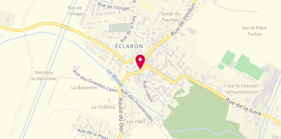 Plan de Pharmacie d'Eclaron, 18 Place Pelletier, 52290 Eclaron Braucourt Sainte Liv