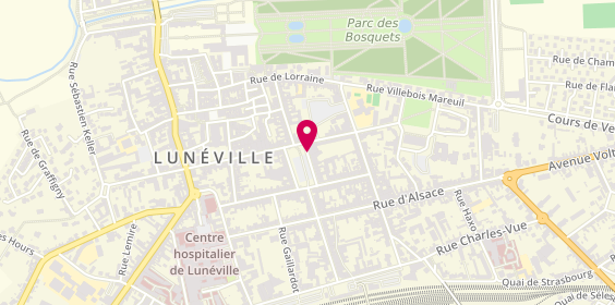Plan de Pharmacie des Halles, 1 Place Leopold, 54300 Lunéville
