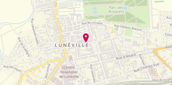 Plan de Pharmacie Centrale, 21 Rue Banaudon, 54300 Lunéville
